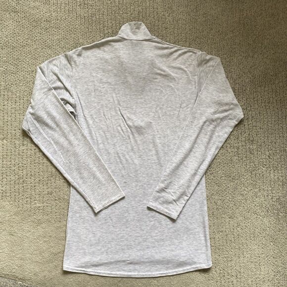 Vintage 90s Patagonia Medium Gray Capilene 1/4 Zip Long Sleeve Top Made in USA - Picture 3 of 7